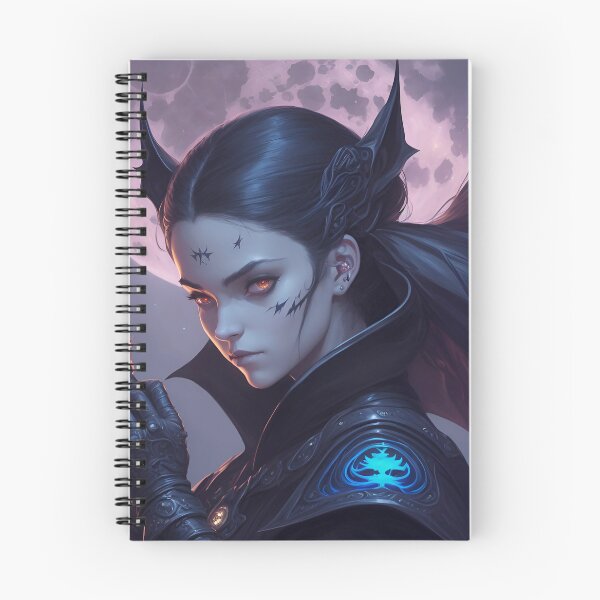Item preview, Dark wallpaper with a gothic girl with ears and weapons. designed and sold by Leikadraws.