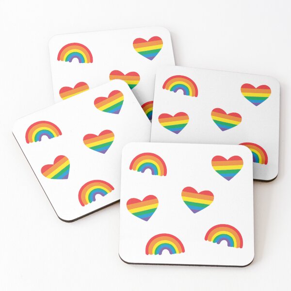 Item preview, Pride rainbow and heart Set Pack designed and sold by wonderxwander.