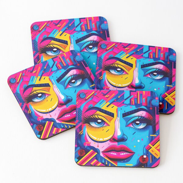 Item preview, Discover the Thrilling World of Pop Art: Dive into a Universe of Neon Hues and Captivating Eye-Candy! designed and sold by Hibiskusmond.