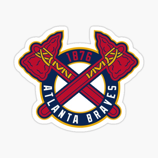 Atlanta Braves Throwback 1876 Logo Vinyl Decal / Sticker 5 sizes!!