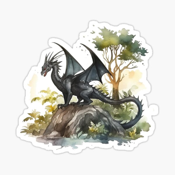 Item preview, Black dragon 5 designed and sold by DoomandBellas.