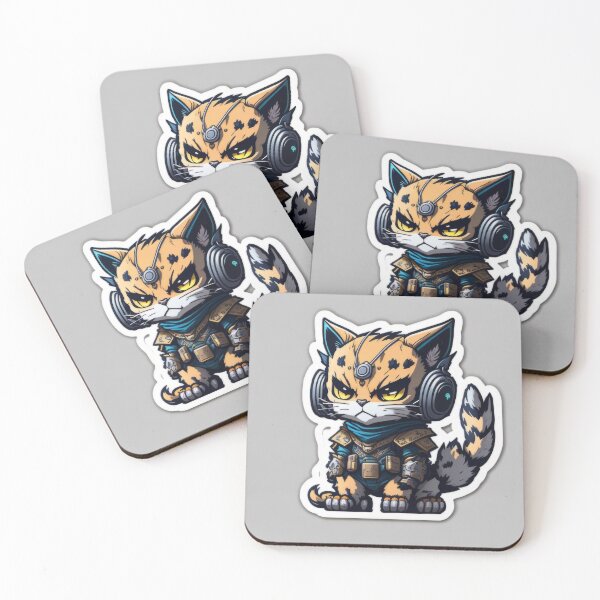 Item preview, Cute Animal Sticker - Future Cat designed and sold by ROBIN MACGREGOR.