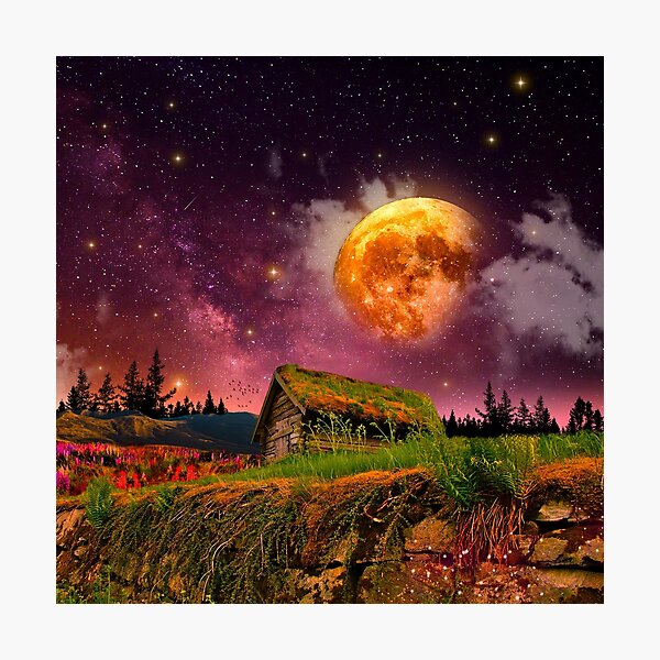 Item preview, Whimsical Moonrise designed and sold by Moonquestart.