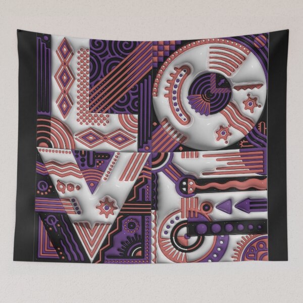 Item preview, Love Purple & Pink designed and sold by Daniel Pelavin.
