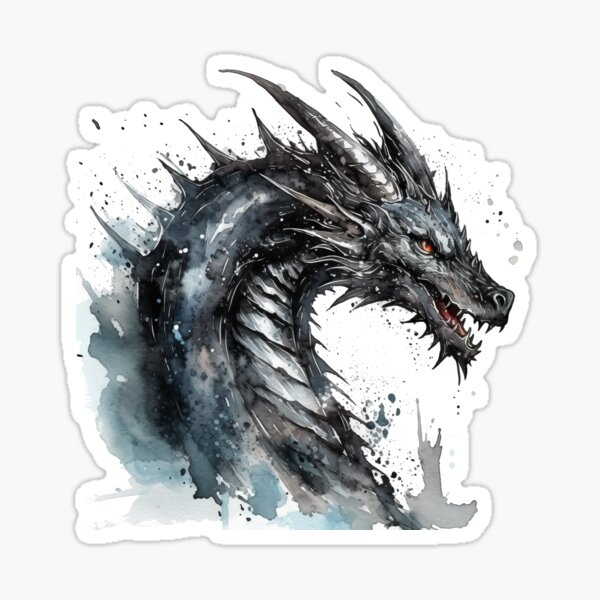 Item preview, Black Dragon head 4 designed and sold by DoomandBellas.
