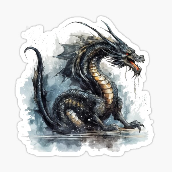 Item preview, Full bodied black dragon 2 designed and sold by DoomandBellas.