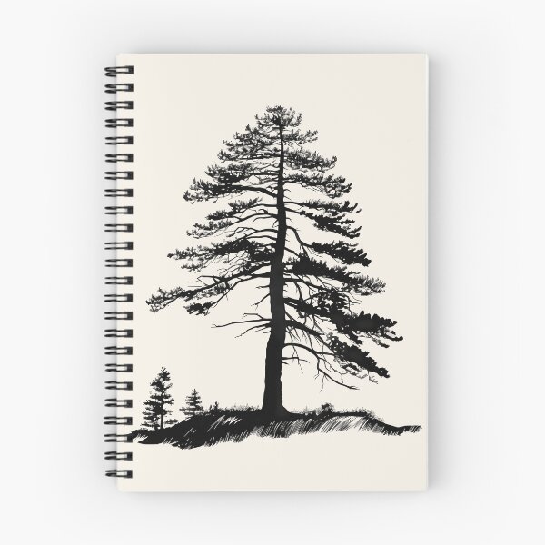 Item preview, Forest Shadows: Silhouette of a Pine Tree designed and sold by BloomingPixel.