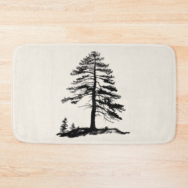 Item preview, Forest Shadows: Silhouette of a Pine Tree designed and sold by BloomingPixel.