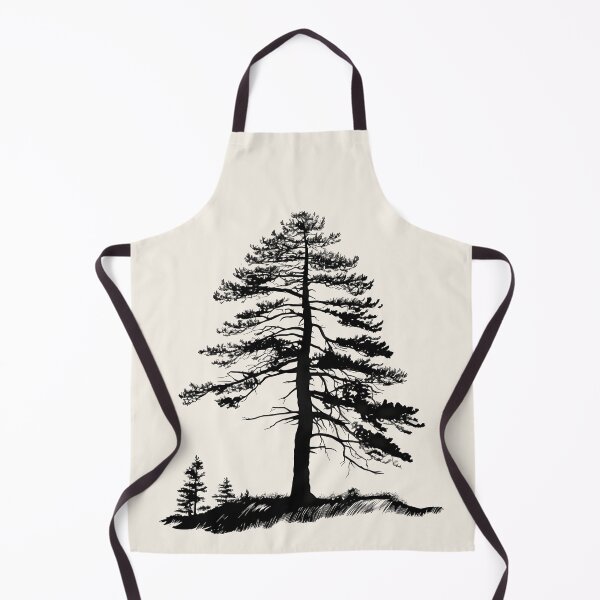 Item preview, Forest Shadows: Silhouette of a Pine Tree designed and sold by BloomingPixel.