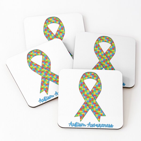 Item preview, Autism Awareness Ribbon designed and sold by BadDonkeyDecals.