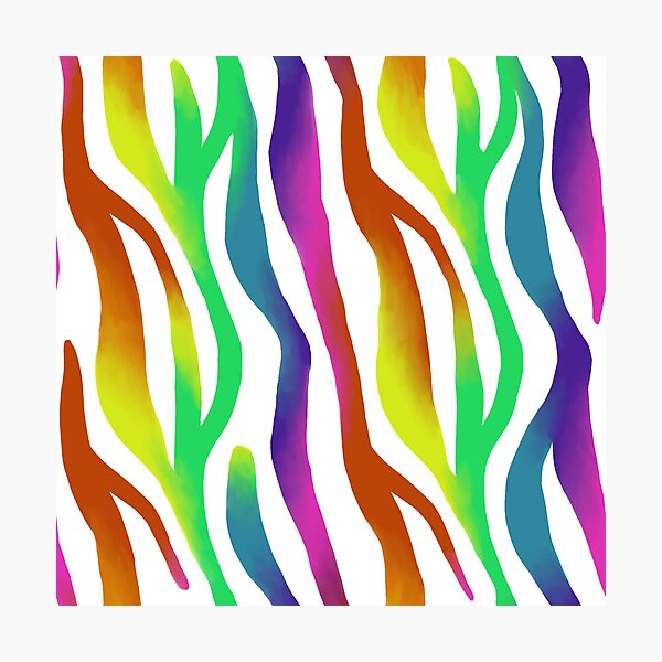 Item preview, Rainbow Zebra Ombre  designed and sold by Pzuggler.
