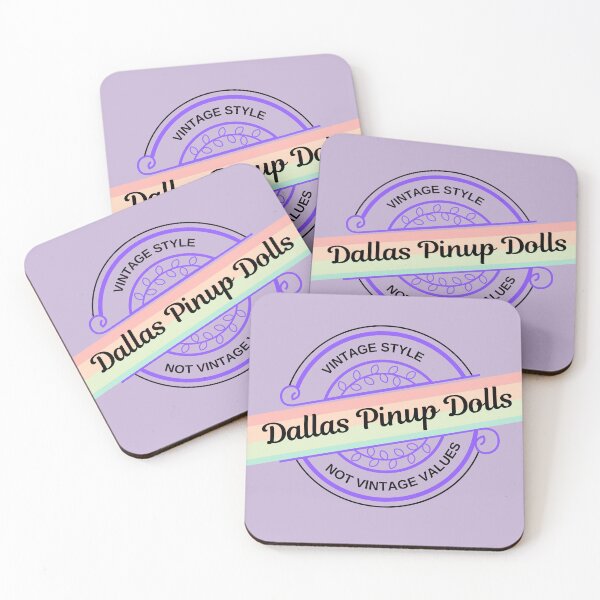 Item preview, Dallas Pinup Dolls Text-Based Logo Purple - Light Background designed and sold by DallasPinupDoll.