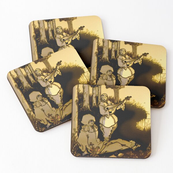 Item preview, Aubrey Beardsley Pierrot at Sunset Full Color designed and sold by Talia Felix.