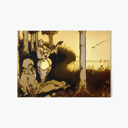 Item preview, Aubrey Beardsley Pierrot at Sunset Full Color designed and sold by Talia Felix.