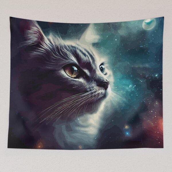 Item preview, Cat and space designed and sold by pwdworld.