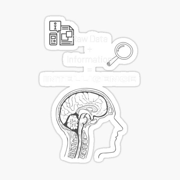What is Intelligence? (white text) Sticker