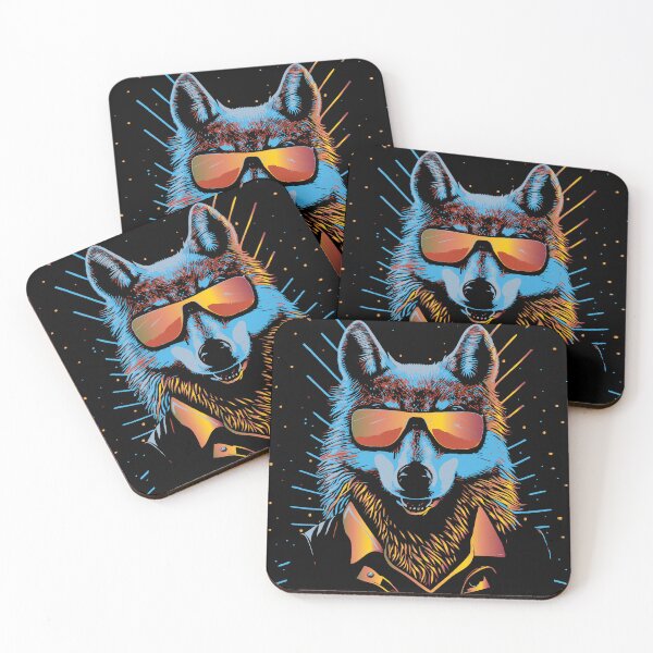 Item preview, Colorful Wolf with Sunglasses designed and sold by alw951.