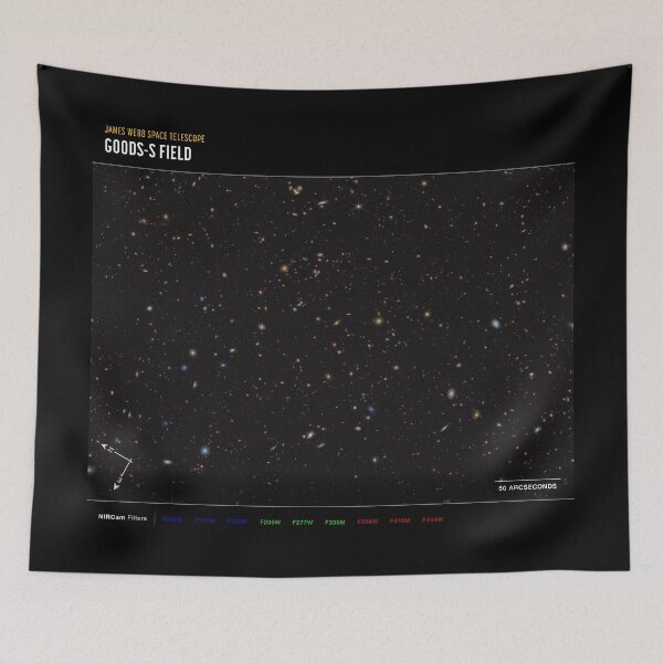 Item preview, JWST Advanced Deep Extragalactic Survey (NIRCam Compass Image) designed and sold by bolkibox.