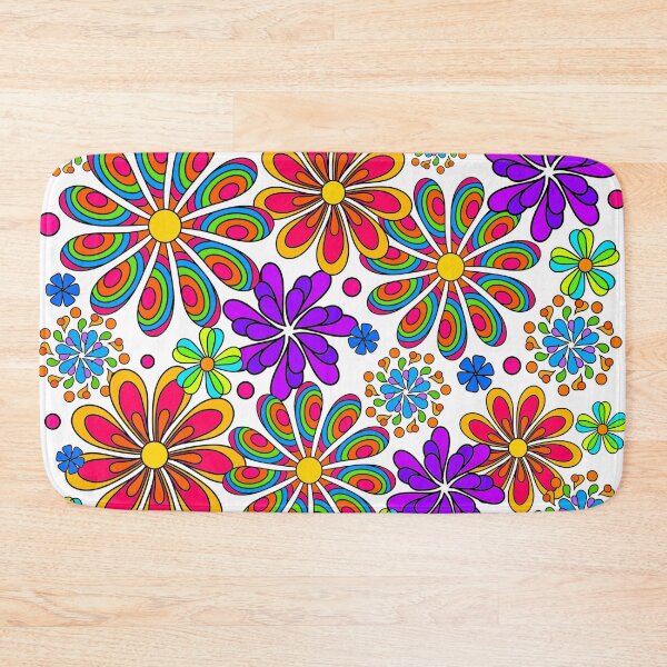 Item preview, Fun Colorful Retro Flower Power Art designed and sold by Alondra.