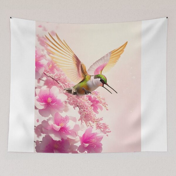 Item preview, Cherry Blossom Hummingbird designed and sold by YuniaMiyu.