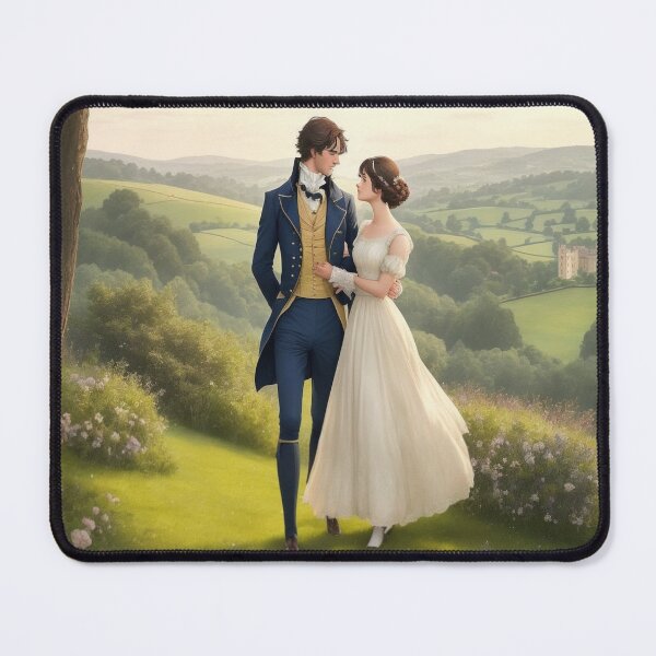 Item preview, Mr Darcy And Elizabeth Bennett Pride And Prejudice Inspired Art designed and sold by CDC40.