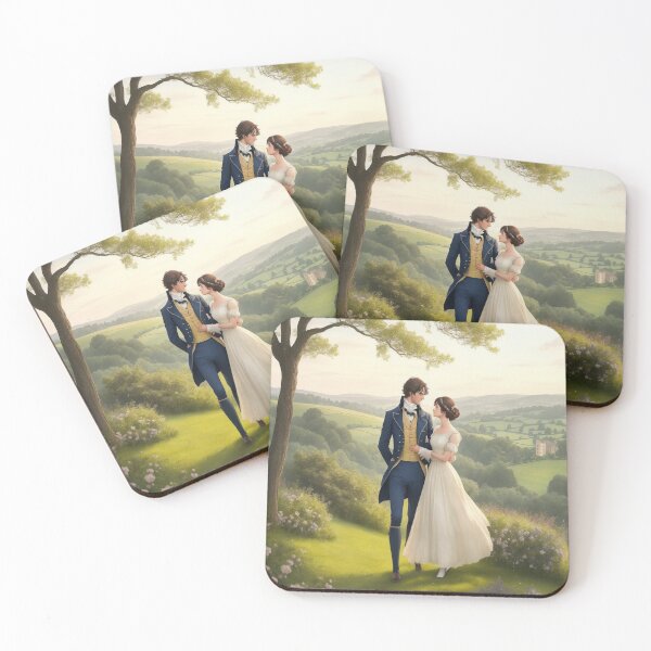 Item preview, Mr Darcy And Elizabeth Bennett Pride And Prejudice Inspired Art designed and sold by CDC40.