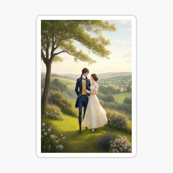Artikel-Vorschau von Mr. Darcy und Elizabeth Bennett – Stolz und Vorurteil inspirierte Kunst, designt und verkauft von CDC40.