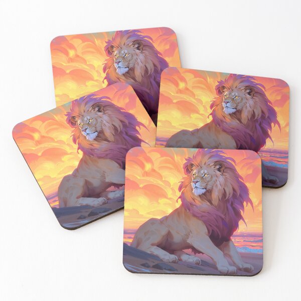 Item preview, Sunset Beach Lion designed and sold by berubettoart.