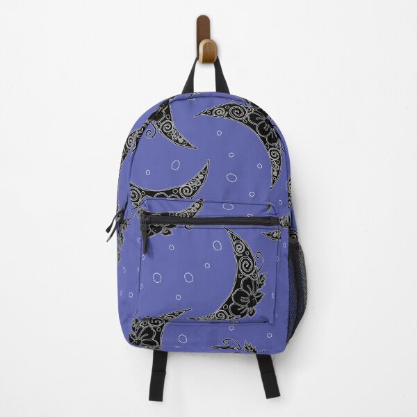 Item preview, Moon and Lotus Flower Periwinkle designed and sold by Freshinkshop.