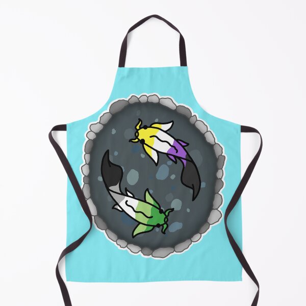 Item preview, Aro and Nonbinary Pride Flag Koi Pond designed and sold by CastleOfDragons.