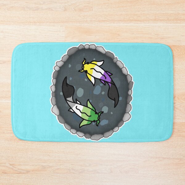 Item preview, Aro and Nonbinary Pride Flag Koi Pond designed and sold by CastleOfDragons.