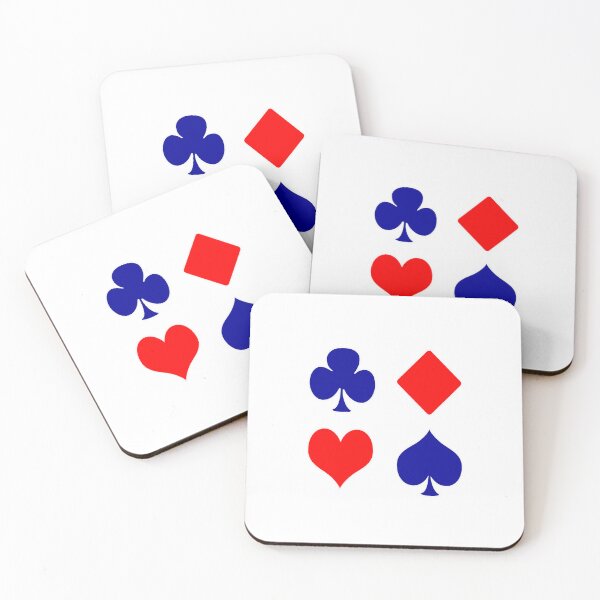Item preview, Red and Blue Royale: A Design of Hearts, Diamonds, Clubs, and Spades designed and sold by csalvati77.