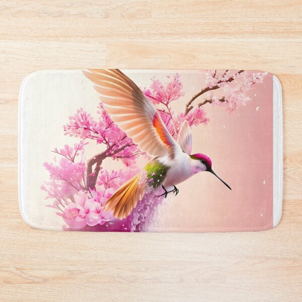 Item preview, Love Hummingbird, Water and Cherry Blossoms designed and sold by YuniaMiyu.