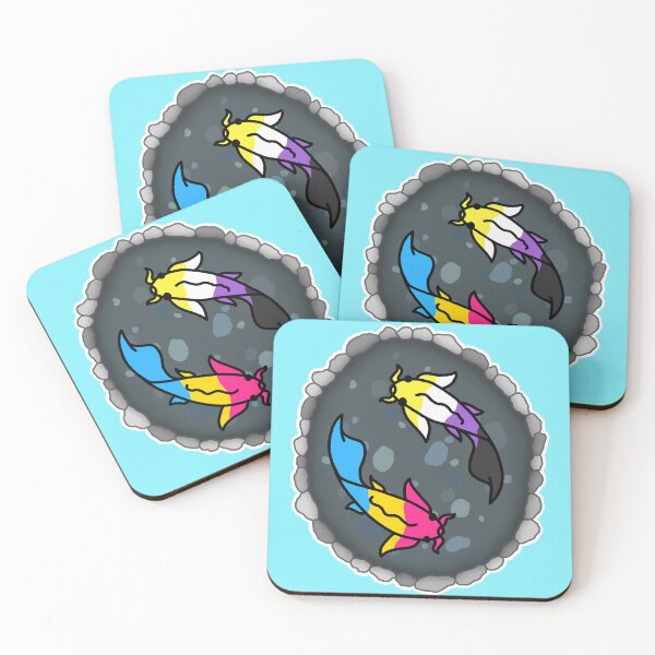 Item preview, Nonbinary and Pan Pride Flag Koi Pond designed and sold by CastleOfDragons.