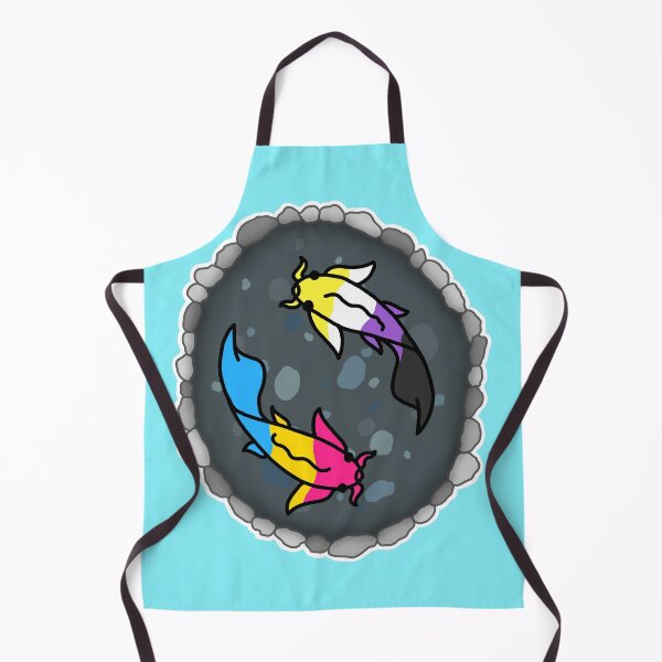 Item preview, Nonbinary and Pan Pride Flag Koi Pond designed and sold by CastleOfDragons.