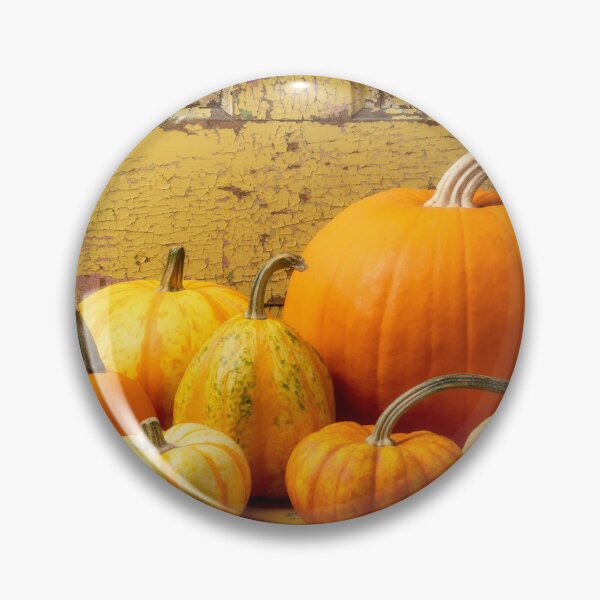 Item preview, Pumpkins On Yellow Table designed and sold by Garry Gay.