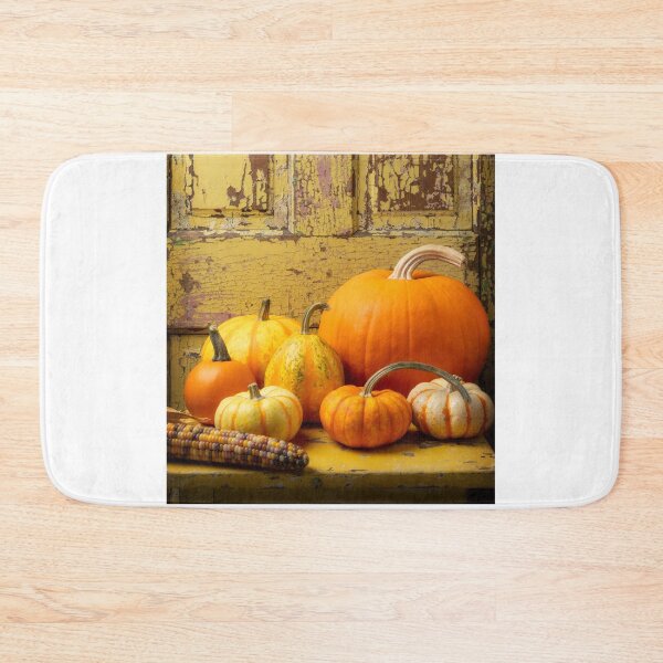 Item preview, Pumpkins On Yellow Table designed and sold by Garry Gay.