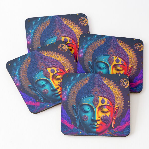 Item preview, Colorful Cosmic Buddha designed and sold by ZenStickConcept.