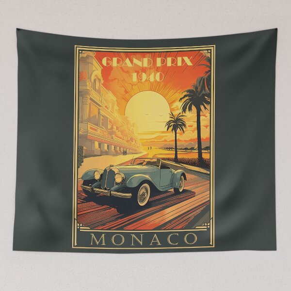 Item preview, Grand Prix de Monaco 1940 - Vintage Poster Remastered designed and sold by Mitch-Angelo.