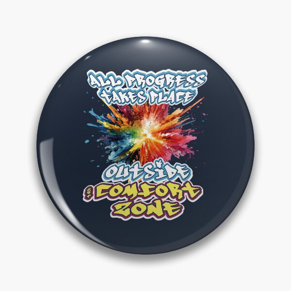 Item preview, All Progress Takes Place Outside The Comfort Zone - Gifts for people of success designed and sold by HiddenDimensi0n.