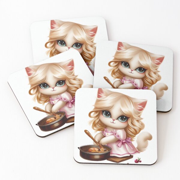 Item preview, cat cooking chef kitty  designed and sold by GLORY-LIFE.