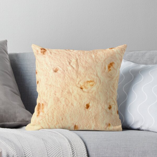 Flour Tortilla or Burrito or Quesadilla Throw Pillow