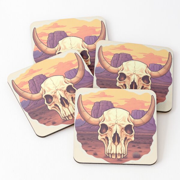 Item preview, Vintage Desert Skull Print by kidkye  designed and sold by kidkye.