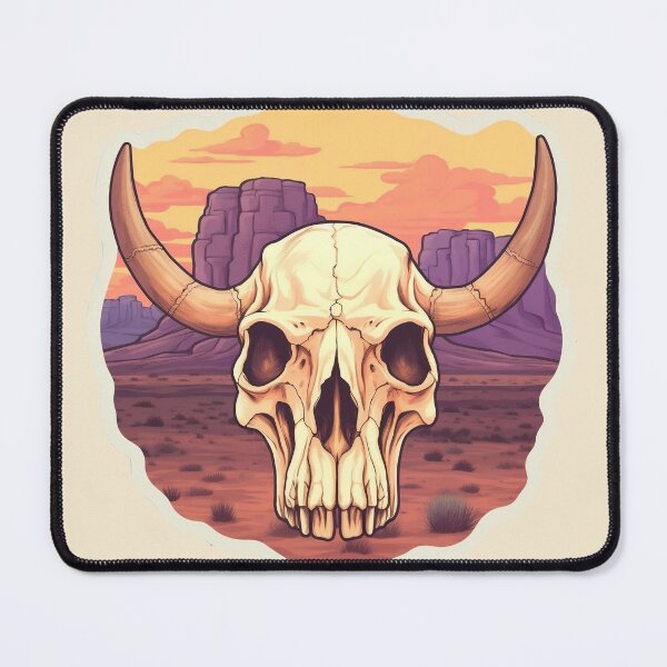 Item preview, Vintage Desert Skull Print by kidkye designed and sold by kidkye.