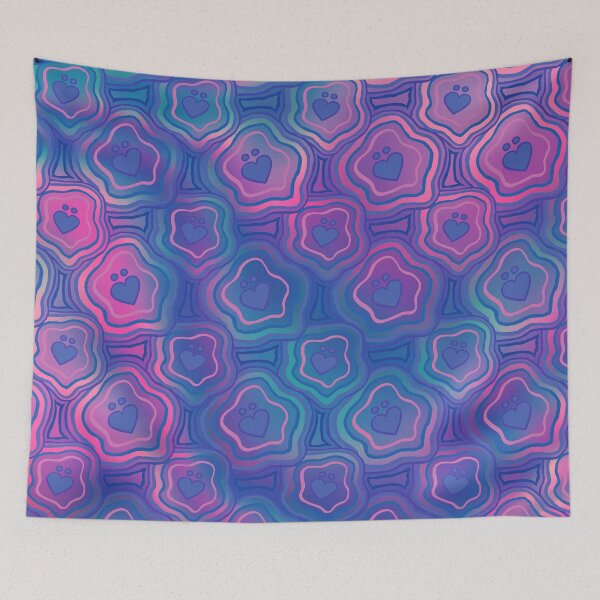 Item preview, 'I Love You Umlaut' Valentine's Pattern - Deep Coral Reef designed and sold by Chaparralia.