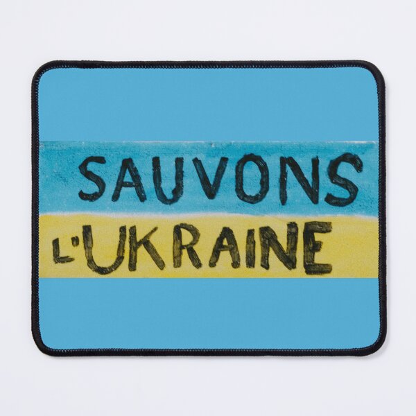 Item preview, Sauvons L'Ukraine protest poster designed and sold by Art-Bubbles.
