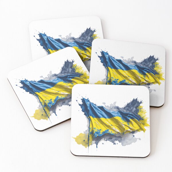 Item preview, Ukraine flag splash art designed and sold by Dr-Kane.