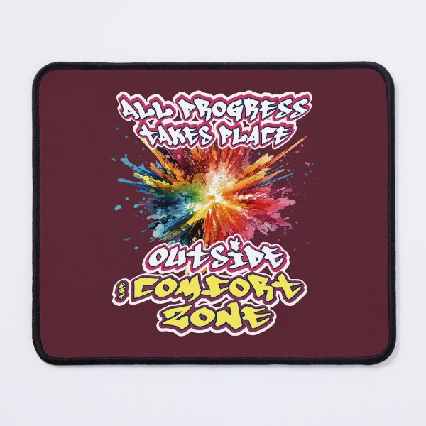 Item preview, All Progress Takes Place Outside The Comfort Zone - Gifts for people of success designed and sold by HiddenDimensi0n.