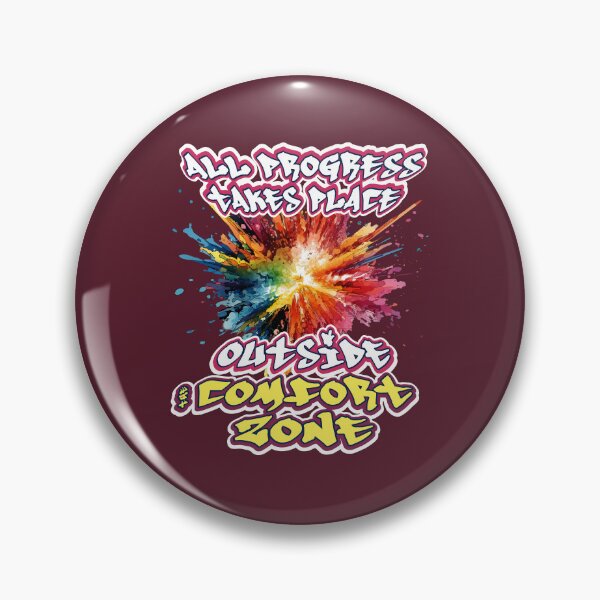 Item preview, All Progress Takes Place Outside The Comfort Zone - Gifts for people of success designed and sold by HiddenDimensi0n.