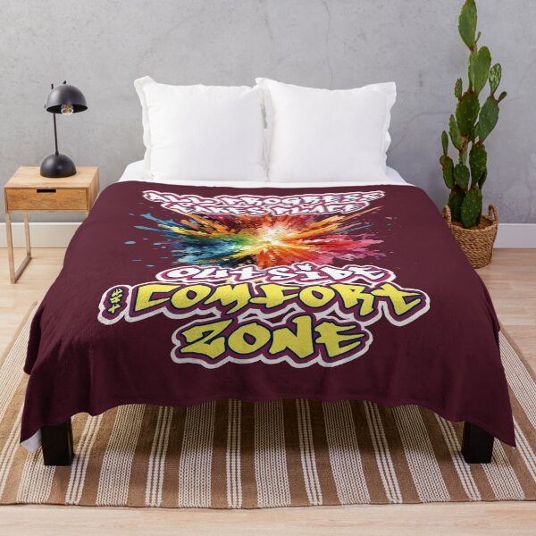 Item preview, All Progress Takes Place Outside The Comfort Zone - Gifts for people of success designed and sold by HiddenDimensi0n.